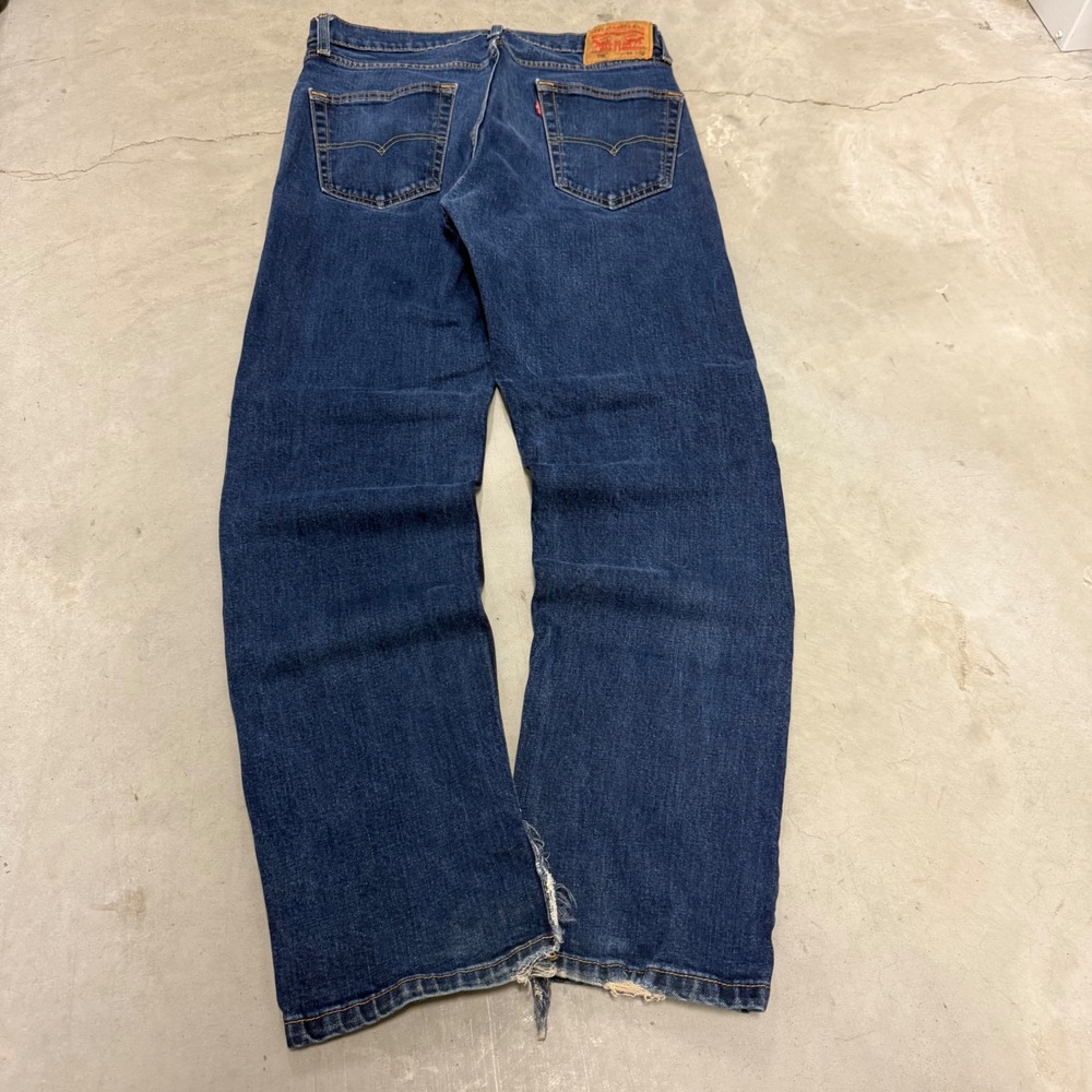 Levi's Men Slim Jeans in Dark Blue Denim